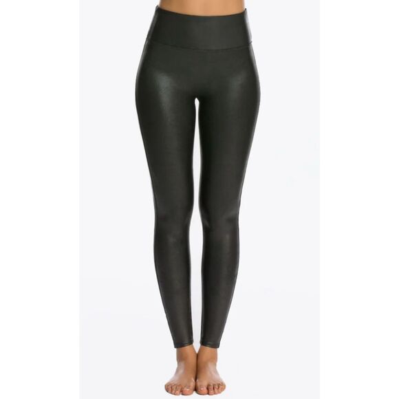 Spanx NWOT size S black Faux Leather leggings style 2437